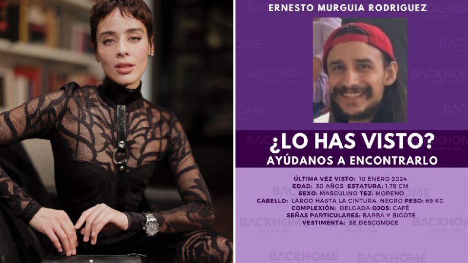 Esmeralda Pimentel pide ayuda para localizar a su primo el modelo Ernesto Murguía