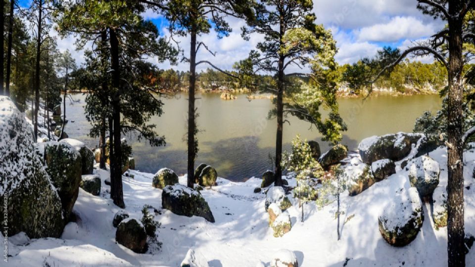 Creel, este pueblo mágico de Chihuahua, se cubre de nieve en diciembre.