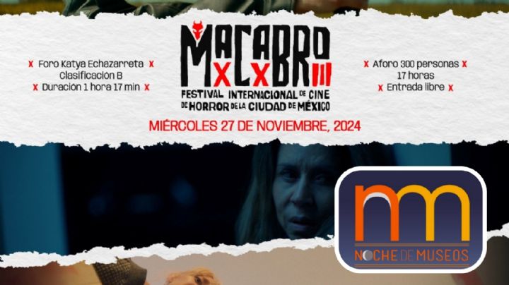 Noches de Museos 15 Aniversario: El Festival Macabro se suma con un maratón de cine de terror