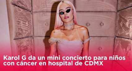 Karol G da un mini concierto para niños con cáncer en hospital de CDMX
