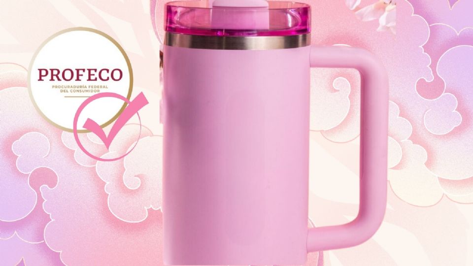 Dupe del termo rosa de Starbucks.