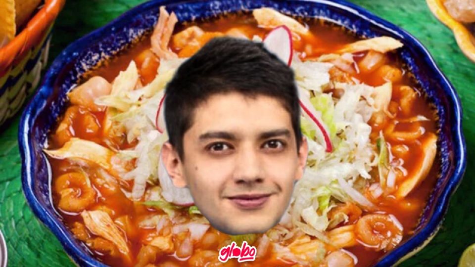 Harold Azuara en pozole.