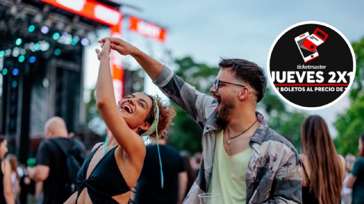 Jueves de 2x1 Ticketmaster: Qué conciertos tienen boletos GRATIS este 2 de octubre en México