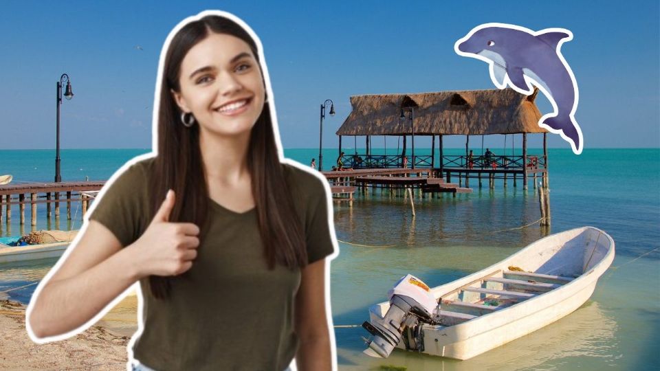 Este Pueblo Mágico de Campeche es un santuario natural donde conviven delfines.
