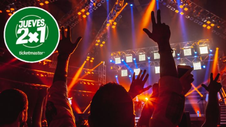 Jueves de 2x1 Ticketmaster: Conciertos con boletos GRATIS hoy 6 de noviembre en México