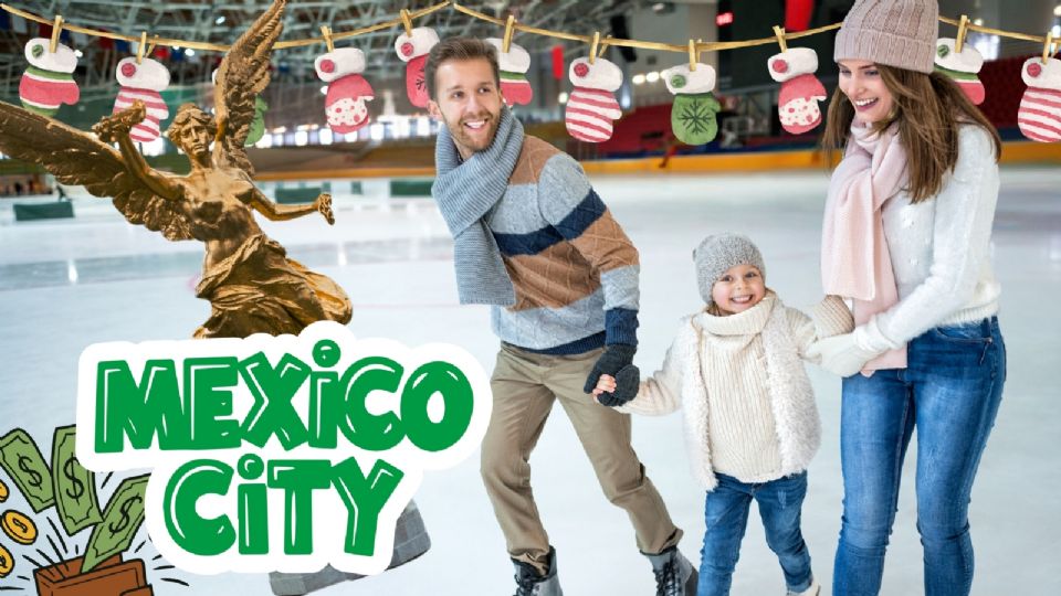 La pista de hielo en CDMX, GRATIS para visitar en familia.