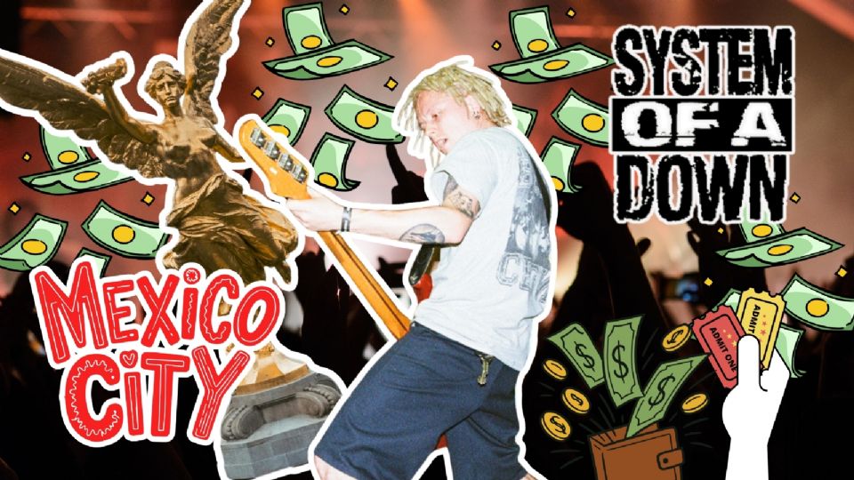 System Of A Down México 2026, precio de los boletos para el Estadio GNP Seguros de la CDMX.