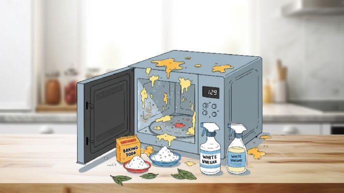 La manera de eliminar las plagas del microondas