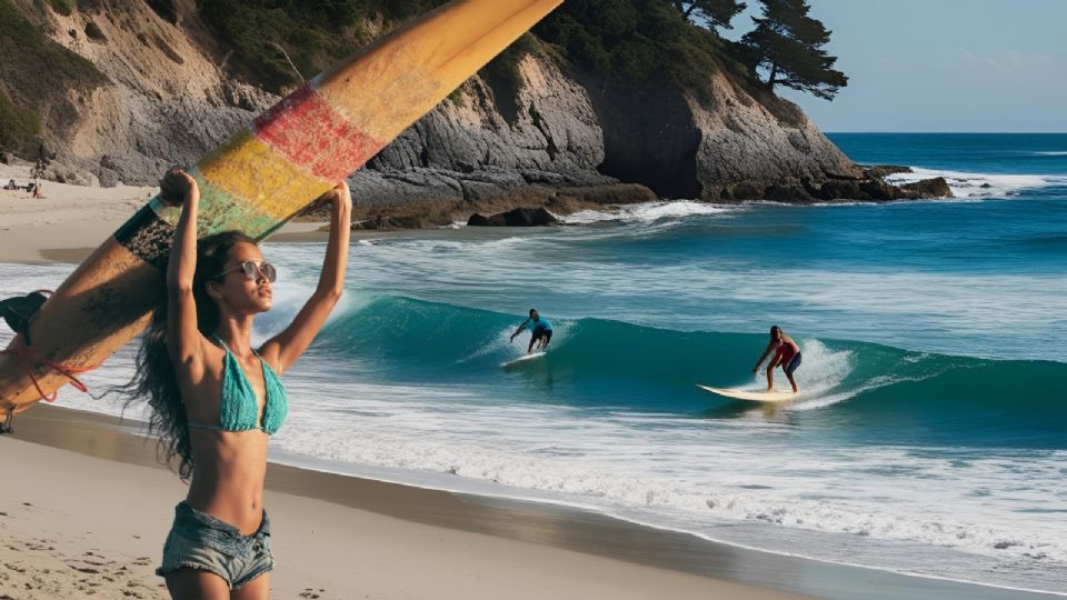 Mejor Playa de Nayarit para surfear y nadar.