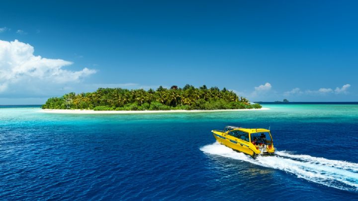 La isla de Belice que se visita con un Water Taxi y es genial para descansar con la familia