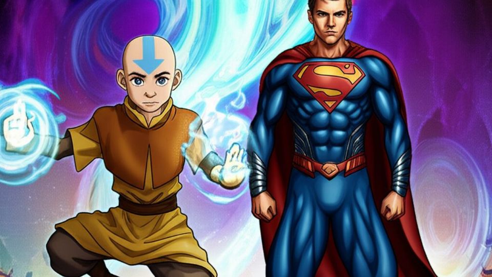 Una fusión épica de Aang y Superman.