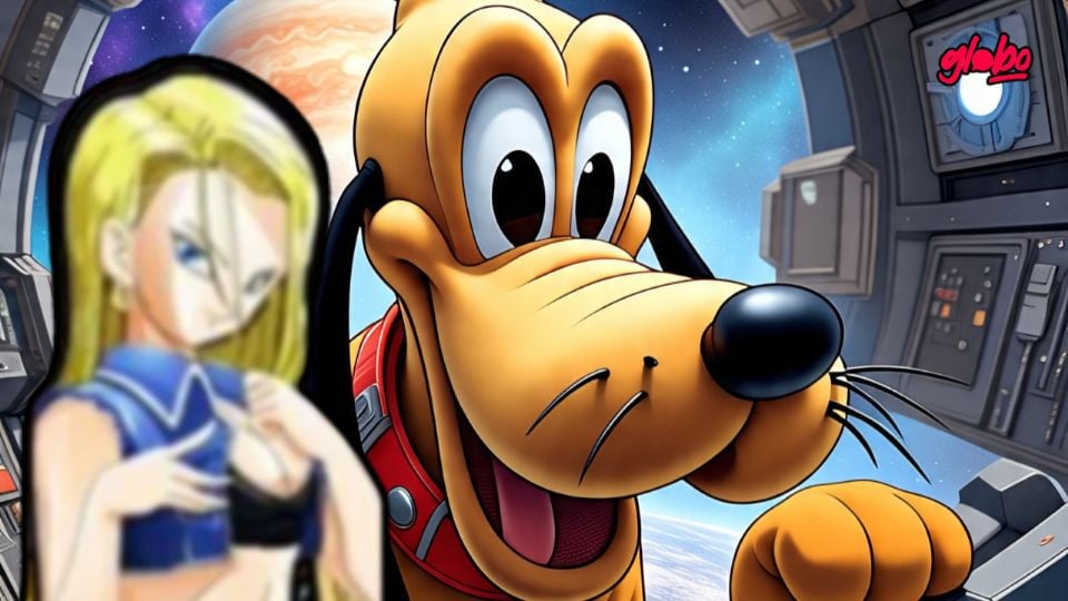 La inteligencia artificial permite imaginar la fusión de tus personajes favoritos, en este caso Androide 18 y Pluto.