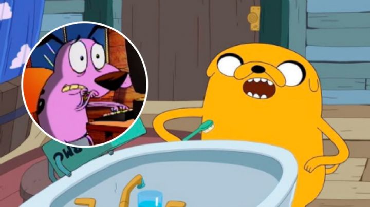 Así luciría la fusión de "Coraje, el perro cobarde" y "Jake, el perro" de "Hora de Aventura", según la IA