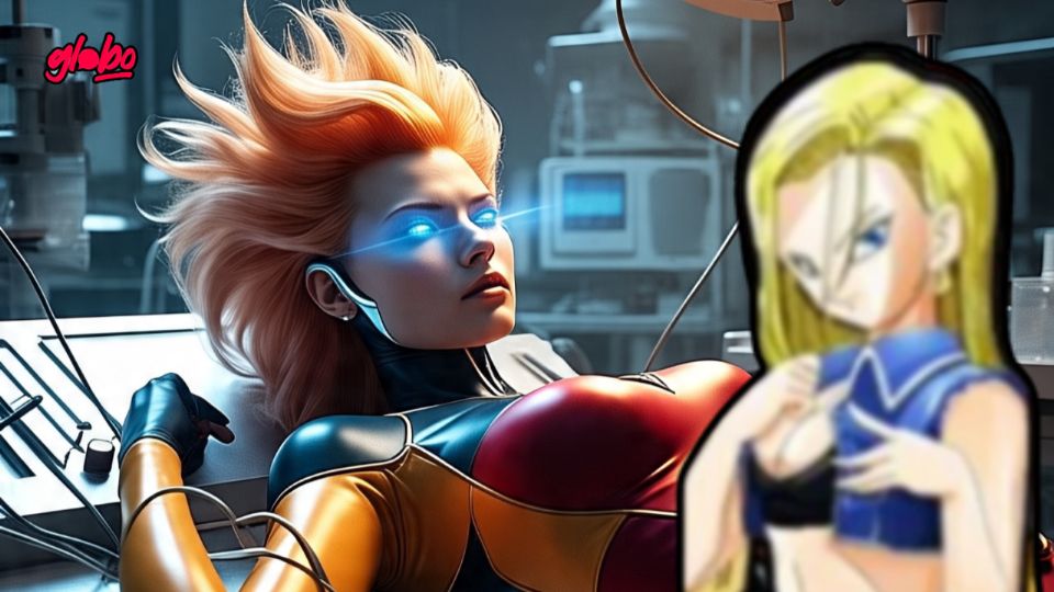 La inteligencia artificial permite imaginar la fusión de tus personajes favoritos, en esta ocasión ha mezclado a Androide 18 y Jean Grey.