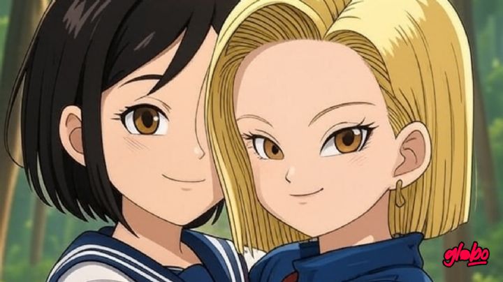 Así luciría la fusión de Androide 18 y Mitsuha, de Your Name, según la inteligencia artificial