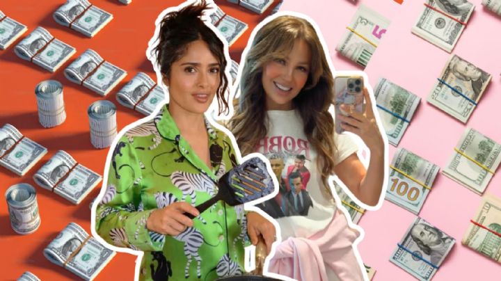 Mientras Salma Hayek tiene una fortuna de 200 millones de dólares, esta es la que logró Thalía