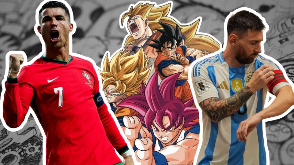 Fusión de Cristiano Ronaldo y Lionel Messi al estilo Dragon Ball