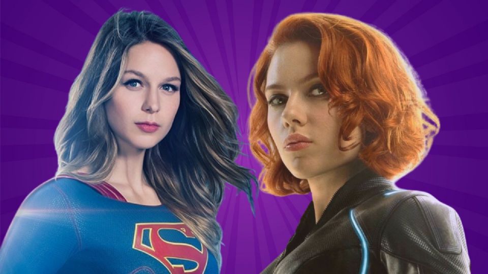 Fusión de 'Viuda Negra' de “Marvel” y 'Supergirl' de “DC”, según la IA.