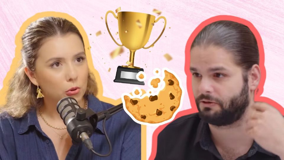 Farid Dieck gana en Spotify Podcast Awards 2025 y le agradece a Jessica Fernández.