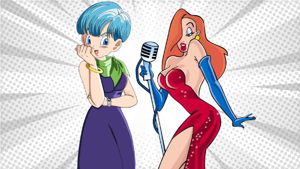 Fusión de Bulma de Dragon Ball y Jessica Rabbit.