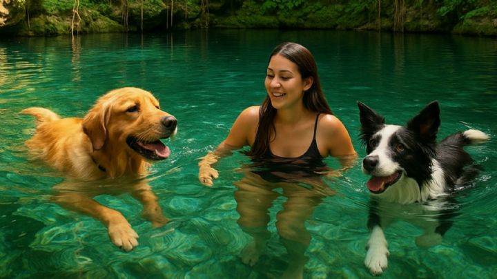 Vacaciones de Verano 2025: Estos son los mejores cenotes pet friendly para ir a nadar con tus mascotas