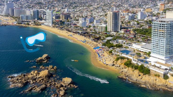 La playa de Acapulco poco conocida donde puedes hacer snorkel