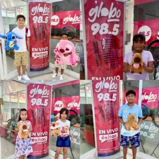 Felices ganadores de Peluches