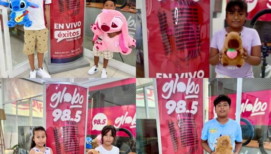 Felices ganadores de Peluches