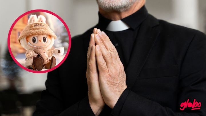 Sacerdote bautiza a un Labubu y la polémica explota: VIDEO