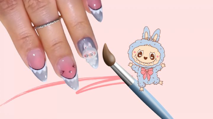5 Diseños de uñas acrílicas inspiradas en Labubus que te harán estar en tendencia 2025