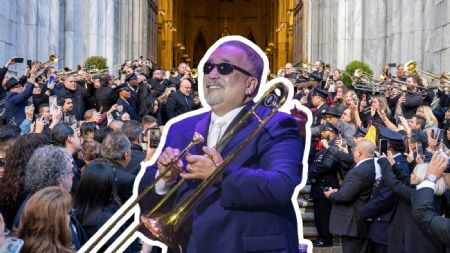 Así fue el emotivo funeral de Willie Colón, al ritmo de la música, los trombones no dejaron de sonar