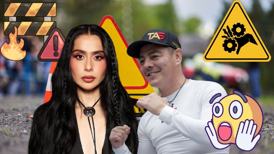 Accidente de 'Travieso' Arce y Lupita Villalobos de Las Alucines.